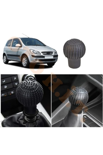 OTO H.İ.T. HYUNDAİ GETZ MANUEL UYUMLU VİTES KILIFI MASAJLI MAT SİYAH ürün görseli 1