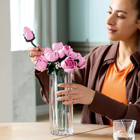 LEGO 10374 Botanicals Pembe Gül Buketi - Resim 3