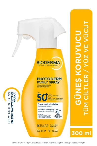 Bioderma Photoderm Family Spray Spf50+ 300 Ml- PUANLI ürün görseli 1