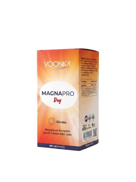 Voonka Magna Pro Day 30 Kapsül Magnezyum ürün görseli 1
