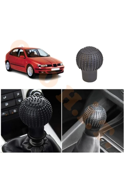 OTO H.İ.T. SEAT LEON MK1 MANUEL UYUMLU VİTES KILIFI MASAJLI MAT SİYAH ürün görseli 1