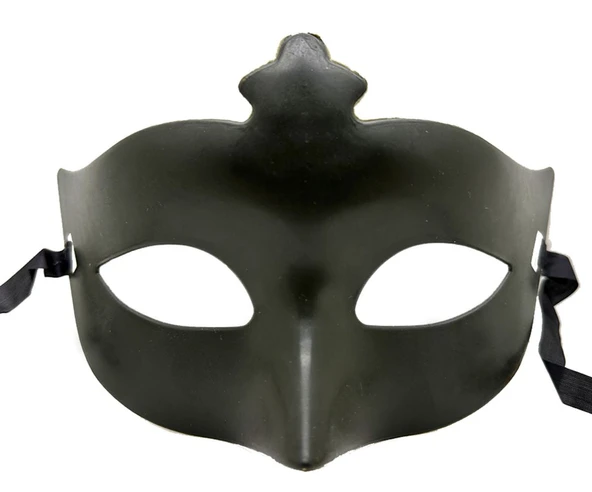 Haki Yeşil Renk Masquerade Kostüm Partisi Venedik Balo Maskesi ürün görseli 1