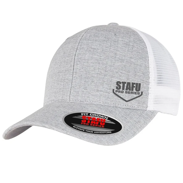 Stafu Pro One Ten Gri Beyaz Şapka ürün görseli 1