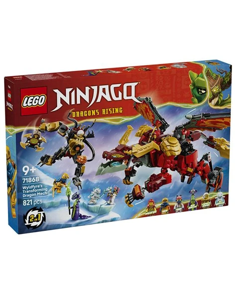 Lego Ninjago Wyldfyre ın Dönüşebilen Ejderha Robotu 821 Parça 71868 ürün görseli 1