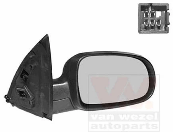 Opel Corsa 2001-2006 Ayna Camı Sağ Elektrikli (Oem No:1426530) ürün görseli 1