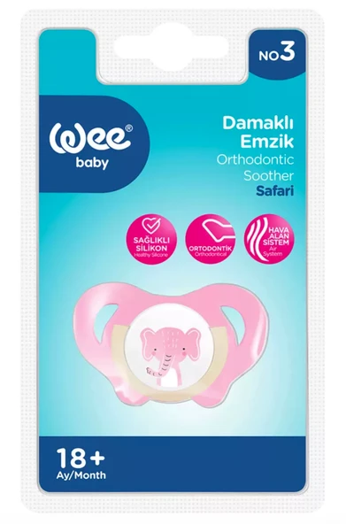 Wee Baby Damaklı Safari Emzik 18+ Ay 948 Çok Renkli ürün görseli 1