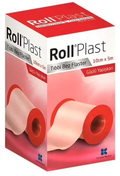 Roll Plast Tıbbi Bez Flaster 10cm x 5m ürün görseli 1