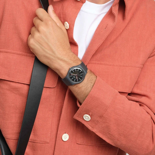 Swatch COBLESTONE STREET SO29A101 Kol Saati - Resim 2