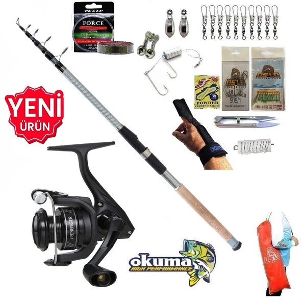 Okuma Revenger Rv-4000A 270cm 60-120gr Carbo-X Tele Kıyı Olta Takımı Seti ürün görseli 1