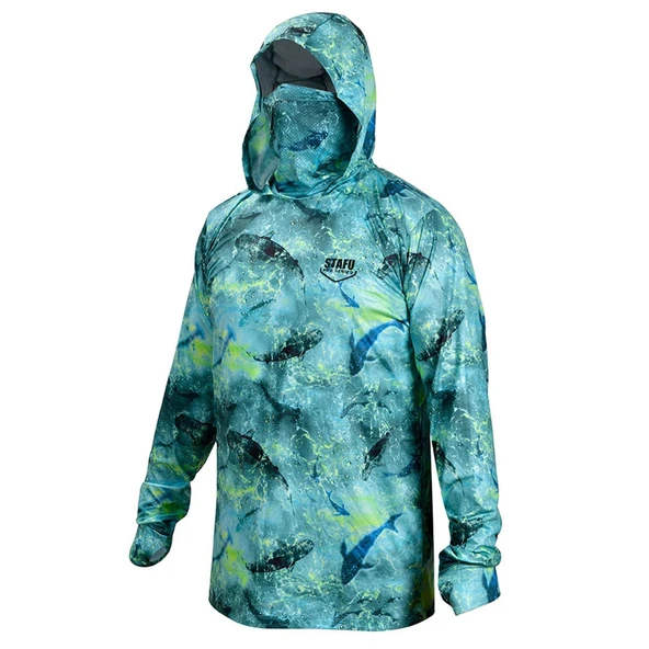 Stafu Pro Stratos Kapüşonlu Shark Lime Performans T-Shirt ürün görseli 1
