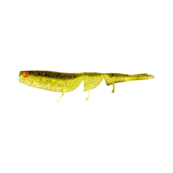 Daiwa Bait Junkie Prawn 6cm Silikon Yem Renk : Lemon Grass UV ürün görseli 1