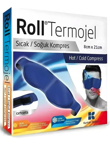 Roll Termojel Göz İçin Sıcak Soğuk Kompres Jel 8 x 21 cm ürün görseli 1