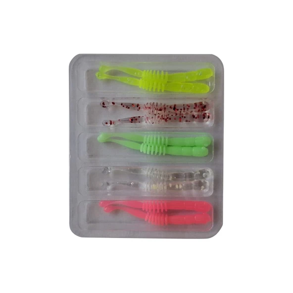 Daiwa Aji Hunter Worm Shirasu 2.0 5cm Silikon Yem Renk : Assortment ürün görseli 1