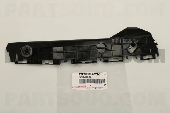 Toyota Yaris 2011-2015 Tampon Bağlantı Braketi Arka Sol (Oem No: 52576-0D130) ürün görseli 1