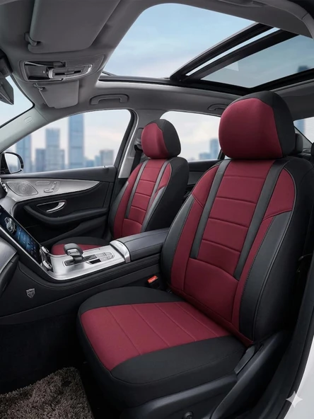 Veloce Bordo Serisi Citroen C2 İle Uyumlu Koltuk Kılıfı Tam Set ürün görseli 1