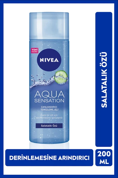 NIVEA AQUA YÜZ JELİ 200ML-SALATALIK ÖZLÜ ürün görseli 1