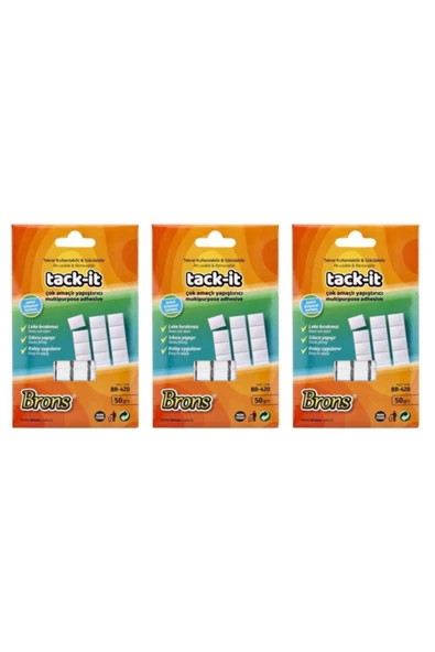 Tack-it Beyaz Hamur Yapıştırıcı 50 Gr - 3 Adet ürün görseli 1