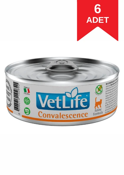 Vet Life Convalescence Feline Formula Kedi Yaş Maması 85 Gr X 6 Adet ürün görseli 1
