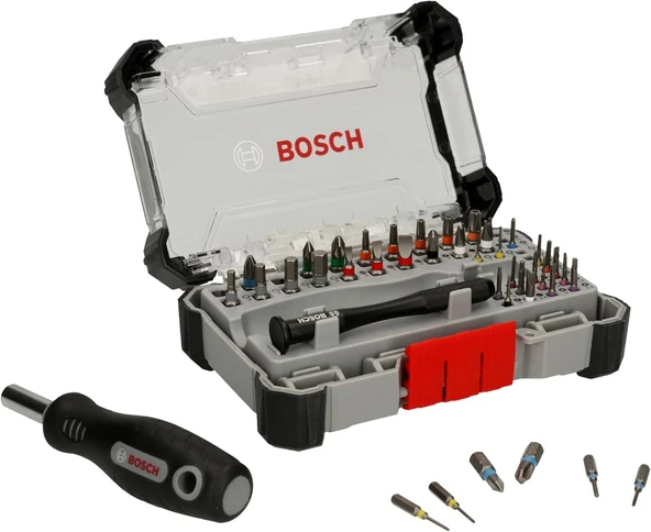 BOSCH 42 PARÇA HASSAS VİDALAMA UÇ SETİ - Resim 2
