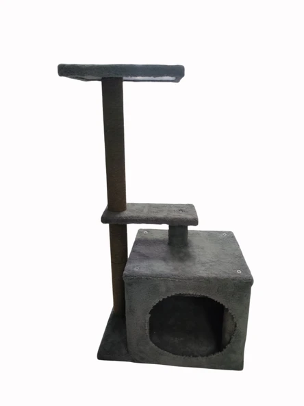 3A KEDİ TIRMALAMA 2 KAT GRİ ürün görseli 1