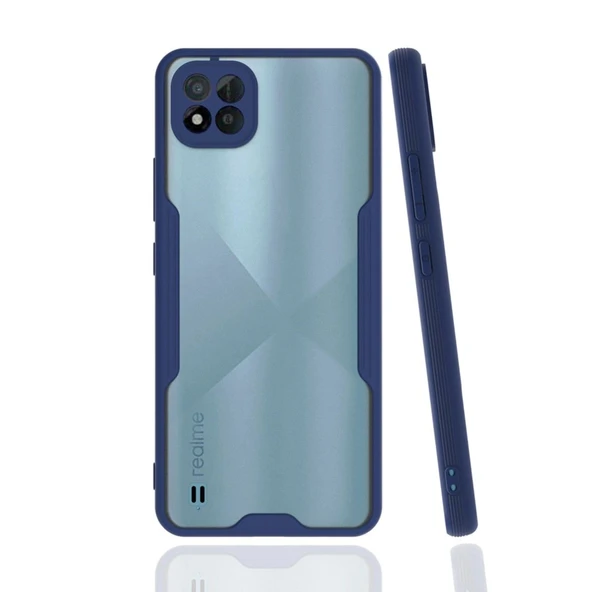 Realme C11 2021 Kılıf Platin Silikon - Lacivert ürün görseli 1