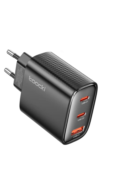 Toocki 40W Gan USB Şarj Tipi C Qc 4.0 Hızlı Şarj Çift Tip C Hızlı Şarj Mac/Air iPhone 15/14/13/12/11 ürün görseli 1