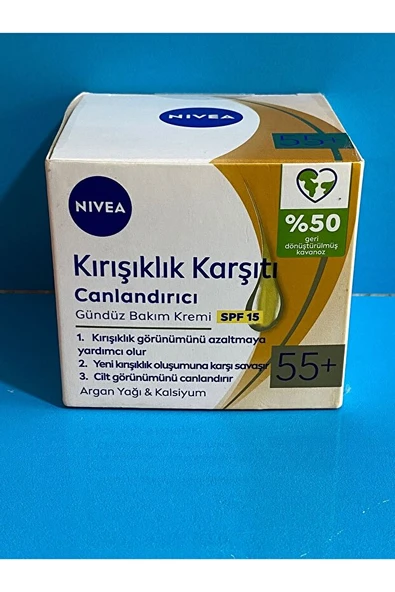 NIVEA KIRIŞIKLIK KARŞITI+SIKILAŞTIRICI 45+ YAŞ 50ML-GÜNDÜZ  KREMİ ürün görseli 1
