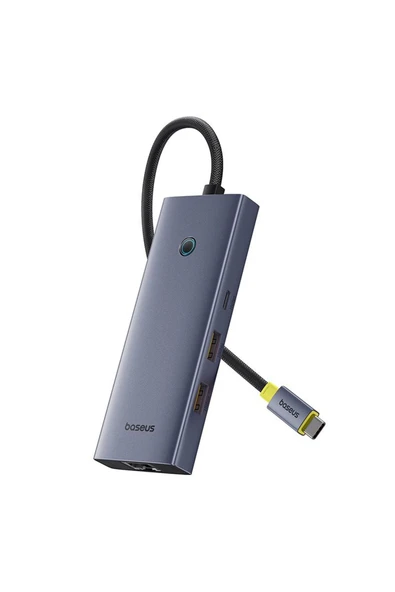 BASEUSONLINE Ultrajoy 7in1 Type-C Hub Çoklayıcı - 4K 60Hz HDMI + 2xusb-A 3.1 + Usb-C 3.1 + Usb-A 2.0 + Pd Şarj + RJ45 Ethernet ürün görseli 1