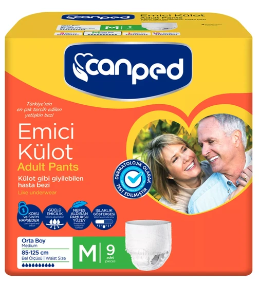 Canped Emici Külot Orta (M) 9’lu ürün görseli 1