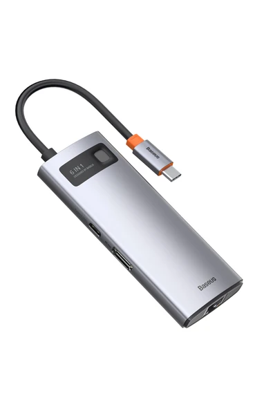 Baseus Metal Gleam Series 6in1 Type-c Hub Adaptör Çoklayıcı Cahub-cw0g ürün görseli 1