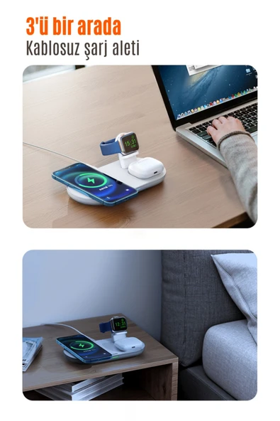 Mcdodo Apple Watch  Iphone  Kablosuz Şarj Kiti - Resim 7