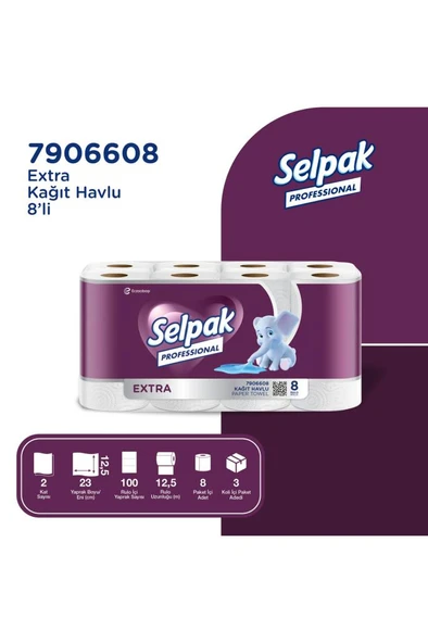 Selpak Professional Extra 24'lü Kağıt Havlu - Resim 3