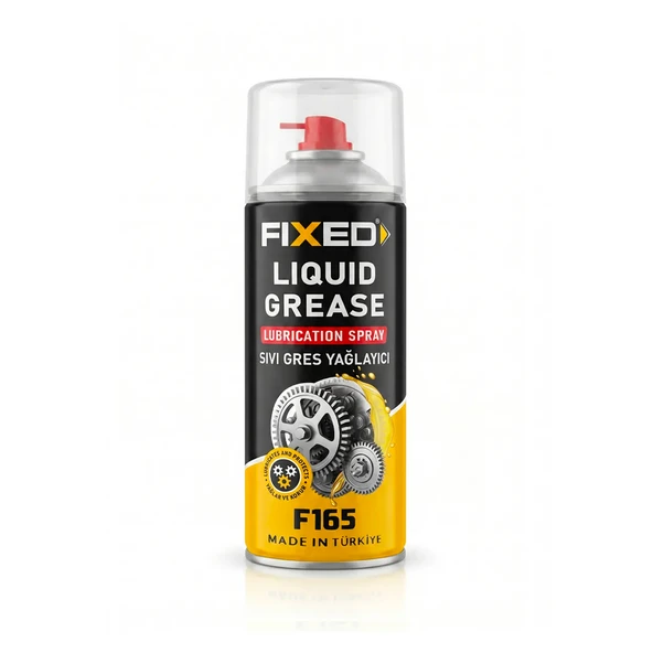 Fixed F165 Sıvı Gres Spreyi 400 ml - Oto Sanayi, Menteşe ve Rulman İçin Kalıcı Yağlayıcı ürün görseli 1