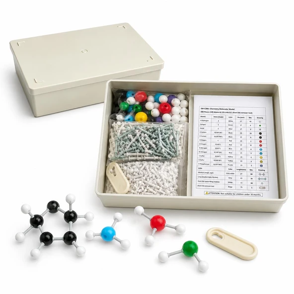 MOLEKÜL MODELLERİ TAKIMI 280 PARÇA - Resim 3