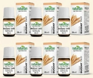 Saf(1.Kalite) Buğday yağı 20 ml 6 lü set ürün görseli 1