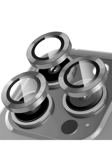IVOOMİ iPhone 15 Pro Max / 15 Pro Uyumlu Safir Kamera Lens Koruyucu Temperli Cam ürün görseli 1