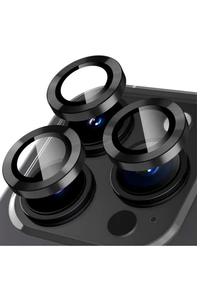 IVOOMİ iPhone 15 Pro Max / 15 Pro Premium Safir Kamera Lens Koruyucu Temperli Cam ürün görseli 1