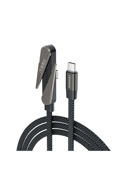 Toocki 240W Type-C To Type-C Ultra Hızlı Şarj Kablosu 1.5m - Standlı Örgü Laptop Macbook Telefon Veri Kablosu ürün görseli 1