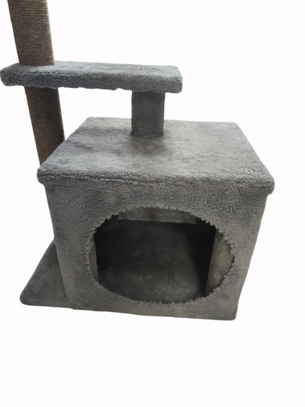 3A KEDİ TIRMALAMA 2 KAT GRİ - Resim 3