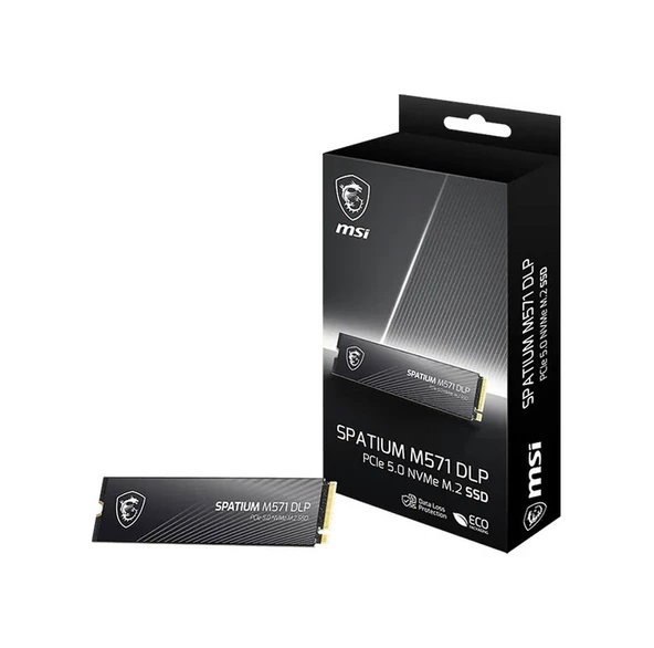 Msı Ssd Spatıum M571 Dlp Pcıe 5.0 Nvme M.2 2tb ürün görseli 1