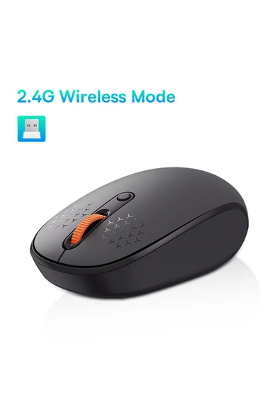 Baseus Baseus Mouse Bluetooth Wireless Computer 1600dpi Silent Mouse With 2.4ghz Usb Nano Receiver For P... ürün görseli 1