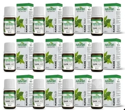 Saf(1.Kalite) Nane(Peppermint Oil) yağı 20 ml 12 lü set ürün görseli 1