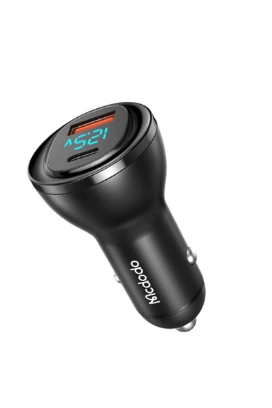 Mcdodo CC-5670 95w Usb+Type C Dijital Göstergeli Pd Hızlı Araç Şarj ürün görseli 1