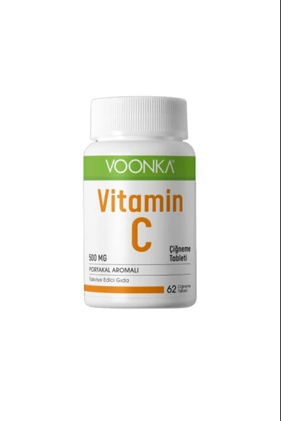 Voonka Vitamin C 500 Mg 62 Çiğneme Tableti ürün görseli 1