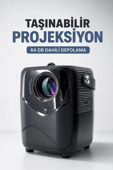 Nevamel® Taşınabilir Projeksiyon 64 GB Dahili Depolama ürün görseli 1