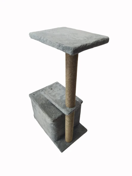 3A KEDİ TIRMALAMA 2 KAT GRİ - Resim 2