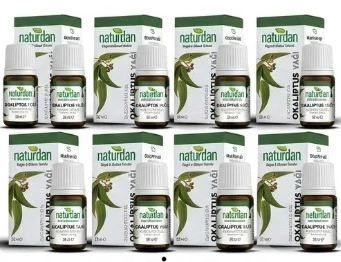 Saf(1.Kalite) Okaliptus Yağı(Eucalyptus Oil) yağı 20 ml 12 lü set ürün görseli 1