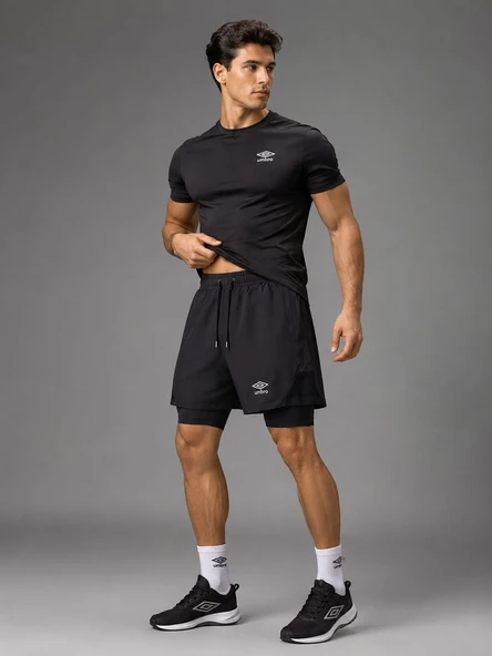 UMBRO Base Unisex Taytlı Şort/Antrenman Şortu - TM0019 ürün görseli 1