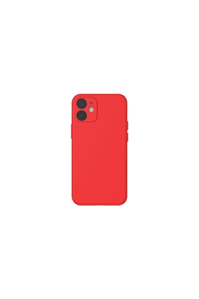IVOOMİ İphone 12 6.1 Uyumlu Kılıf Ultra Koruma Silikon Kılıf Kırmızı ürün görseli 1