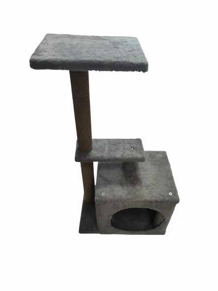 3A KEDİ TIRMALAMA 2 KAT GRİ - Resim 6